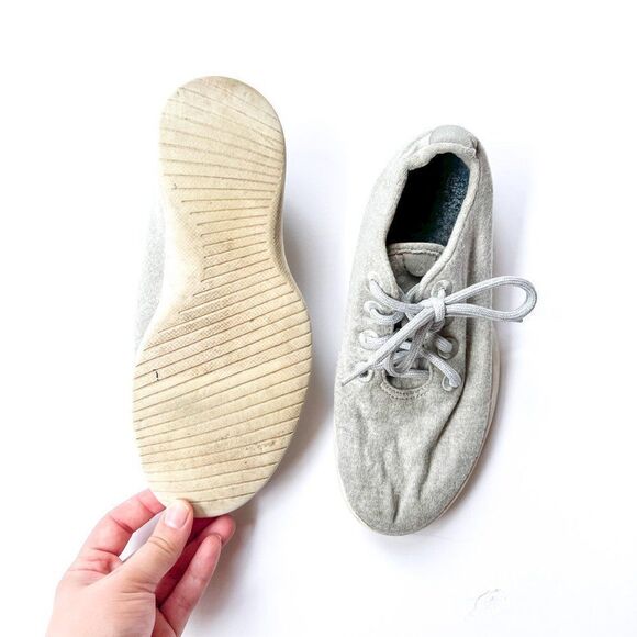 allbirds Light Gray The Wool Runners Washable Tennis Shoes Size 7 - Picture 6 of 7